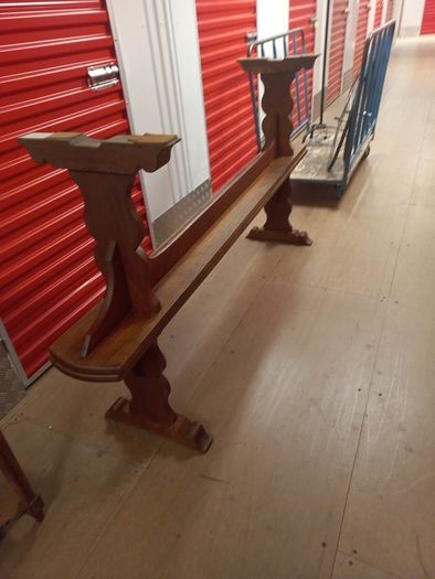 Antique 19th Century oak Monastery Table chunky well made solid with amazing patina comes with two large oak benches