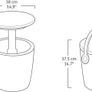 Keter Bar Table Drinks Cooler Anthracite Side Table Bistro Table Coolbar Image 6