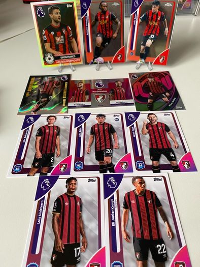 2025/2026 Topps Chrome and premiere league topps cards