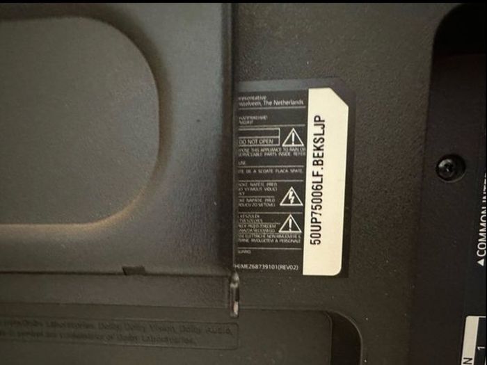 FREE: LG 50" flat screen TV for pairs or someone able to repair - interior lcd screen is damaged  Model: 50UP75006LF