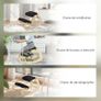 Kneeling seat, wooden ergonomic seat with rocking function, adjustable kneeling chair for home office Image 3