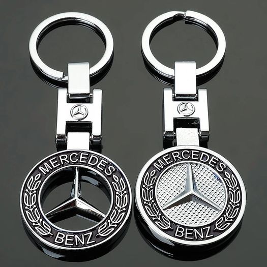 Car Logo Keychain Zinc Alloy Key Ring Accessories For Mercedes Benz AMG Smart W108 W124 W126 W140 W168 W169 W176 W177 W203 W204