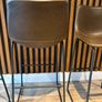 3 x Williston Forge Williams Faux Leather Bar Stools  Excellent Condition Image 3