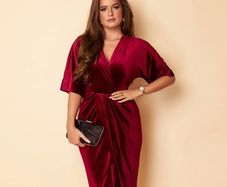 Girl in Mind wine midi dress