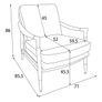 PRICE DROP: Alaska Faux Fur Wooden Armchair Image 3