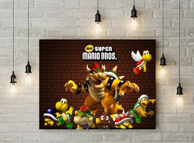 Super Mario Bros printed Wall picture 3mm foamex board printed picture on it wall board wall decor wall art picture