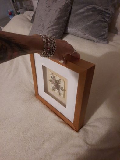 beaded framed picture