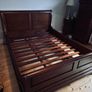 5ft Sleigh Bed in Solid Mahogany Image 4