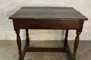 Antique, c1680 oak peg jointed Charles 11 side table.