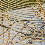 Vintage French Wrought Iron Garden Table Image 6