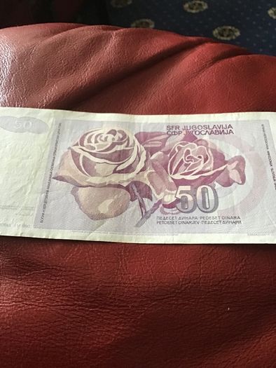 Old Yugoslavia Banknote- 50 Dinara