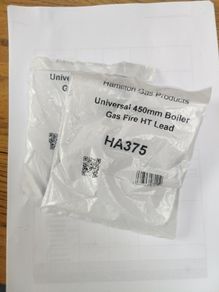 Hamilton gas products 450mm  ht lead and piezo button