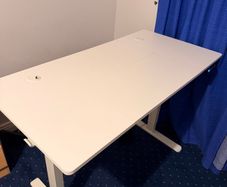 Electric Height Adjustable Standing Desk White 120 x 60cm