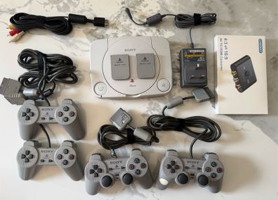 Sony PSOne PS1 Console SCPH-102 | Includes 4 Controllers & Accessories