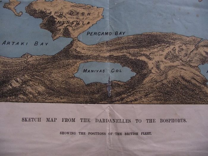 Sea of Marmora - Positions of the British Fleet - Illustrated London News 1878