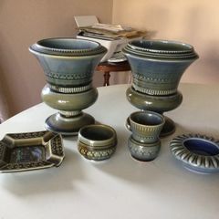 Pottery - Irish X 6,