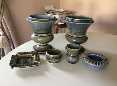 Pottery - Irish X 6,