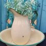 Vintage Enamel Pitcher and Bowl Image 2