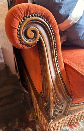 Tangerine armchair