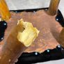 Antique Cow Horn Footstool, Four Genuine Horn Legs , Restoration Project Image 6