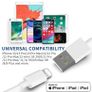 iPhone Charger Plug and 1M Cable,2 Pack USB Plug with Lightning Cable,Compatibles with iPhone 14/14 Pro/14 Pro Max/13/13 Pro/13 Pro Max/12/12 Pro/SE/11/11 Pro/XS Max/XR/X/8/7/iPad Apple MFi Certified Image 2