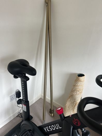 Curtain pole and brackets