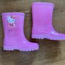 Hello Kitty Girls Pink & Glitter Wellies / Rain Boots Image 4