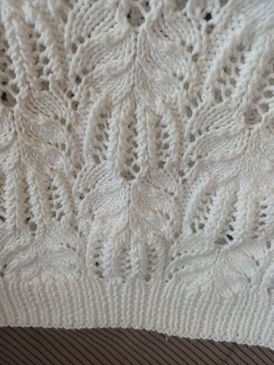 Vintage Handknit White Short Sleeve Top