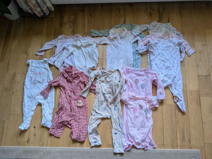 Baby Girl Clothing 13 Piece Bundle 6 to 9 Months