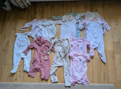 Baby Girl Clothing 13 Piece Bundle 6 to 9 Months