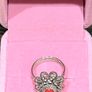 Silver Filigree Floral Cocktail Ring Image 3