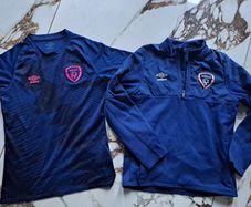 Umbro Ireland boys Jersey and Half zip 152cm age 11