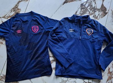 Umbro Ireland boys Jersey and Half zip 152cm age 11