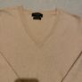 Blush pink V neck cashmere jumper Image 3