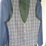 Gents Blue 3 Piece Remus Uomo Blue Designer Suit- Worn To 2 Weddings. Beautiful Quality. Trousers waist 32" x 32" long. Excellent. Dry cleaned. Image 5