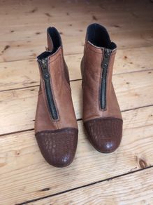 Rieker Leather Ankle Boots Size 5 As New