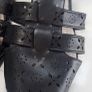 RIVERS black strappy side buckle flats Sz 6 UK - Bnwot Image 3