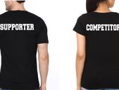 Supporter And Competitor  Love Couple T-shirts Great Gift Present For Valentines Day Idea