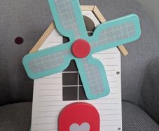 Wooden windmill