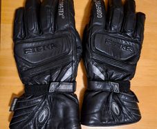 Leather Men's Motorcycle Gloves - Gor-tex
