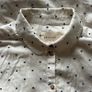 Sezane ecru cream and navy polkadot shirt Image 3