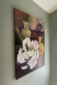 Large original "Magnolias-still life" painting