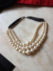 Pearl (3 Tier) Necklace (Faux)