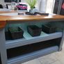 Rustic kitchen island with overhang Image 7