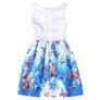 New Girls Snow Queen  Elsa Flower Printed Dress size 5-6 yrs Image 3
