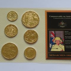 Australia Gold Plated Uncirculated coin collectors set