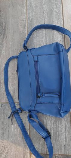 blue cross body bag