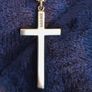 9ct gold cross and chain Image 6