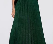 Zara Metallic Thread Pleated Skirt - New with tags. Size Large