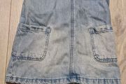 Denim dungarees, 6-9 months